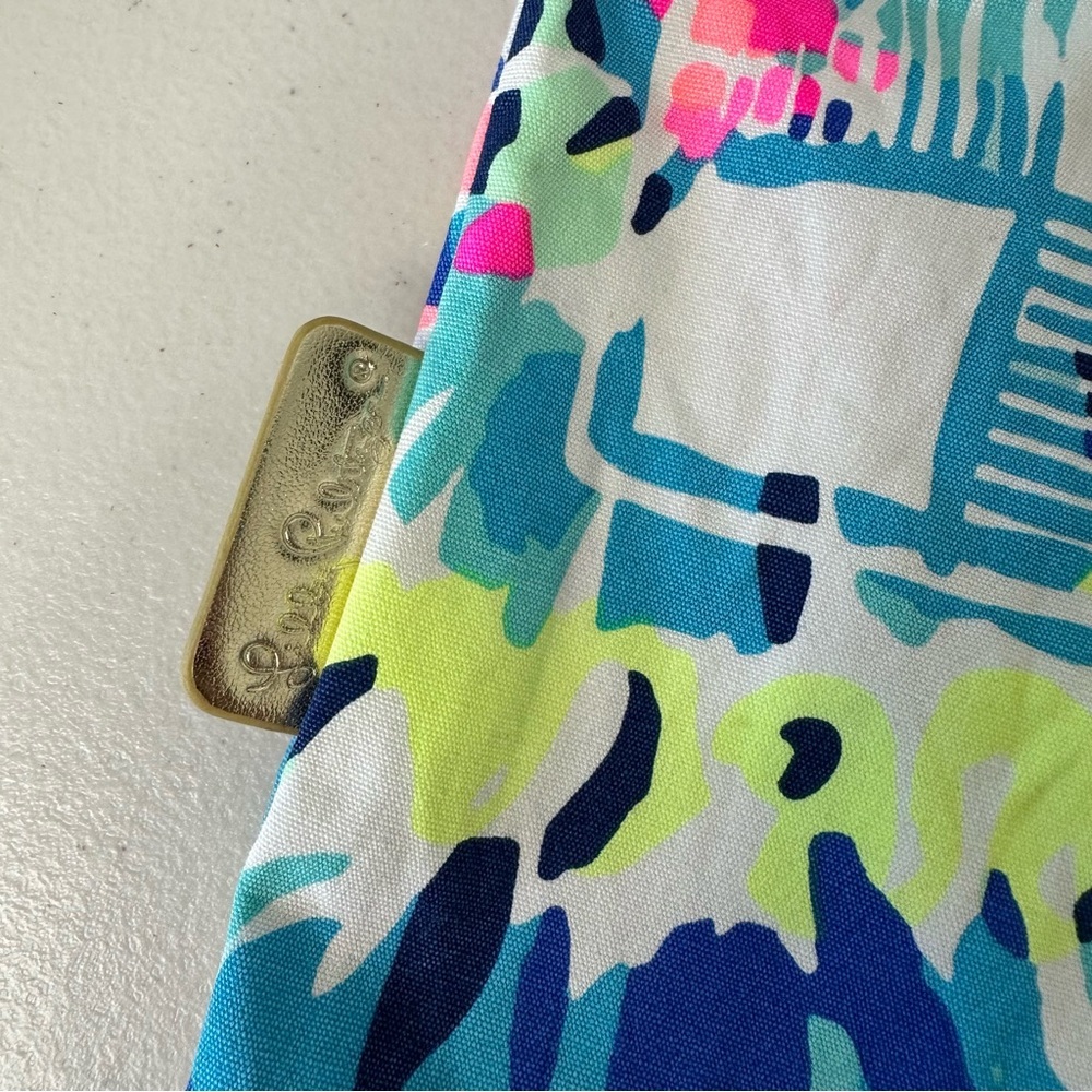 Lilly Pulitzer Colorful Drawstring Cloth Bag‎ - Picture 3 of 8